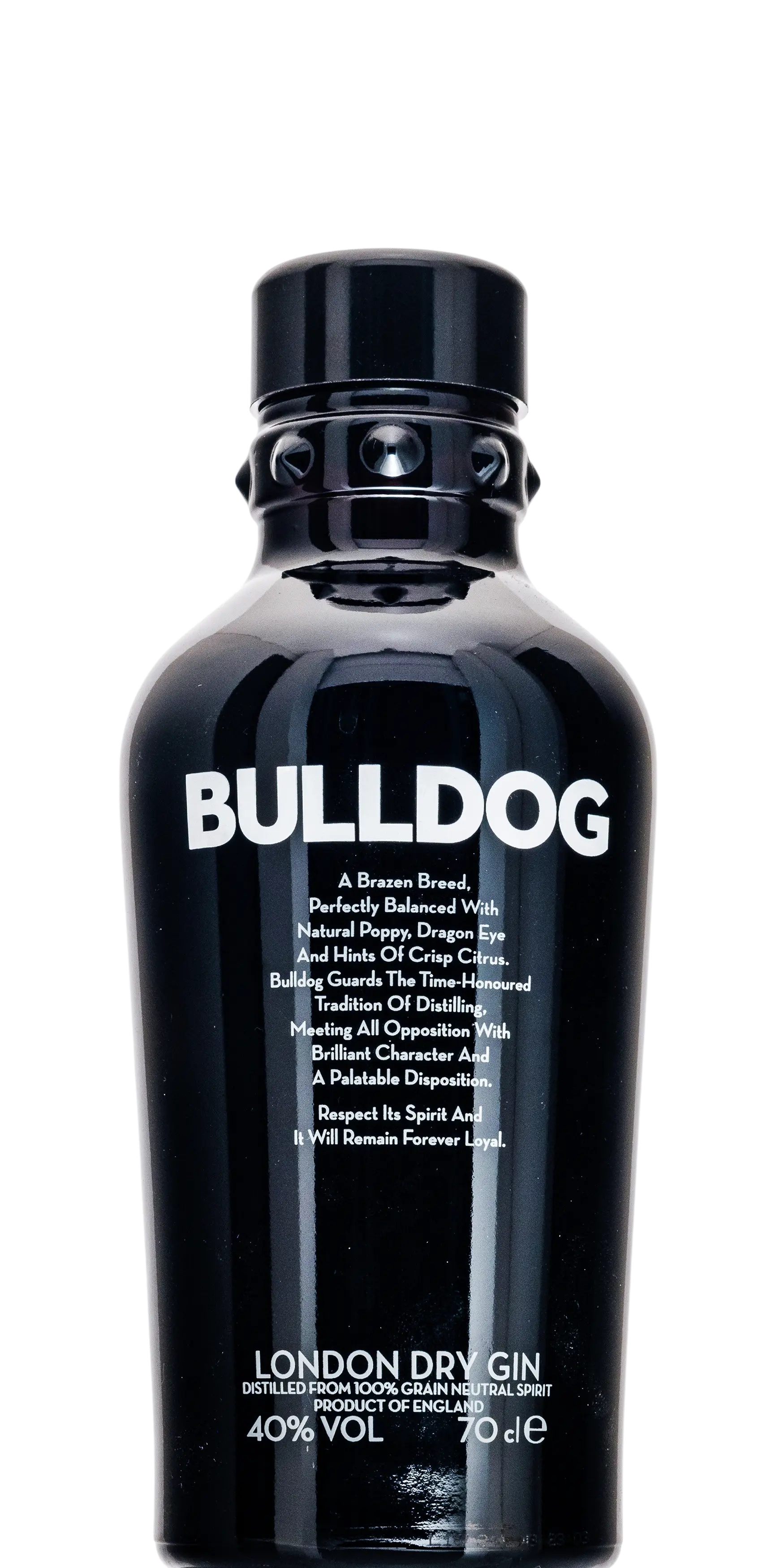 Bulldog gin bottle