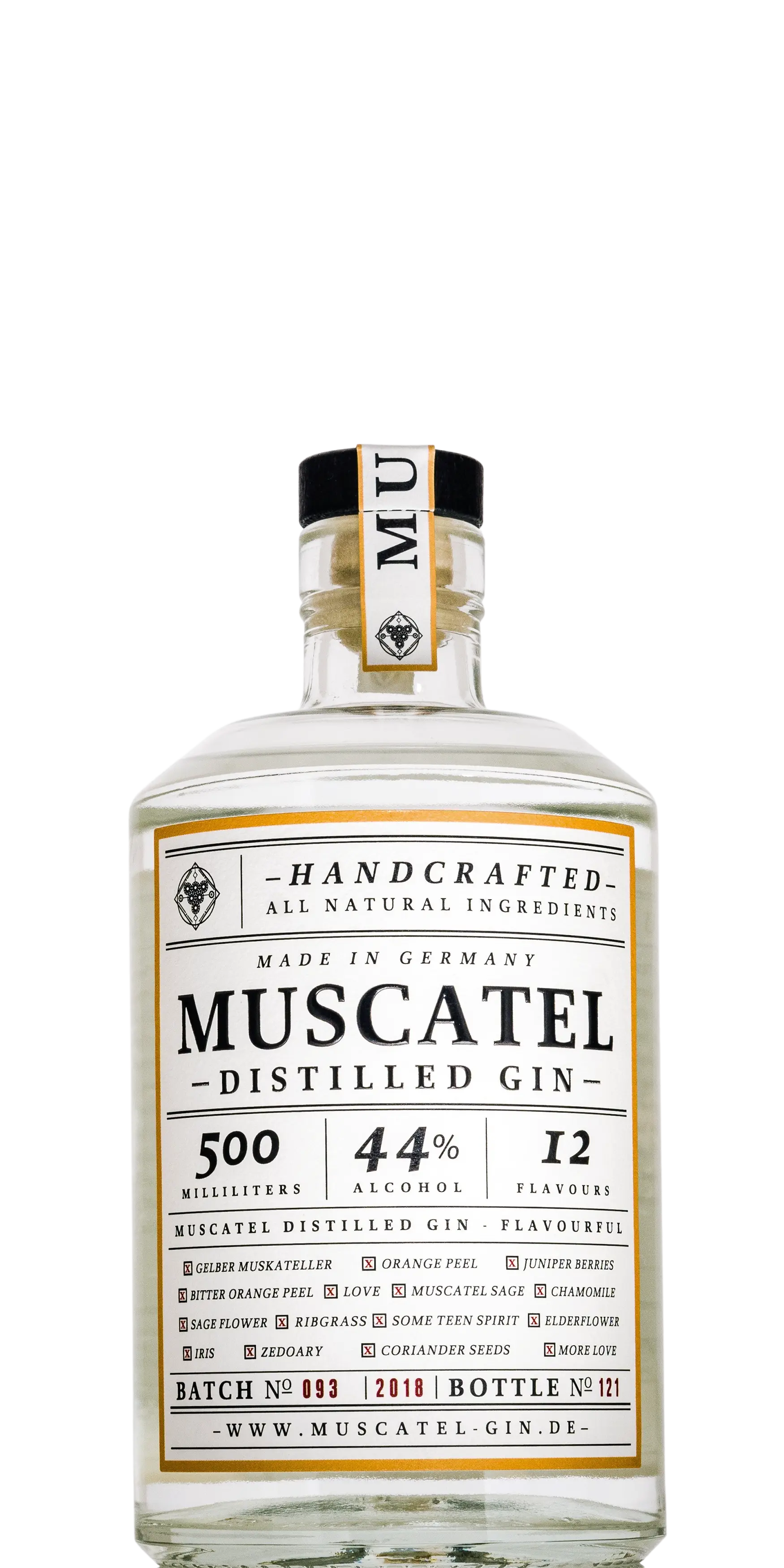 Muscatel gin bottle